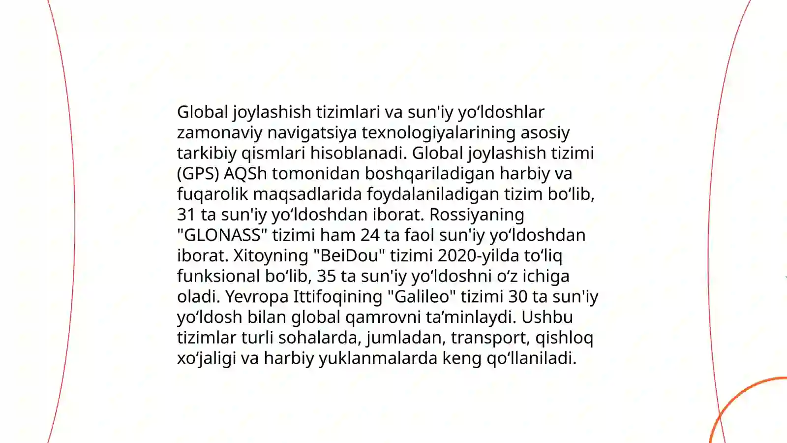 Global joylashish tizimlari 4