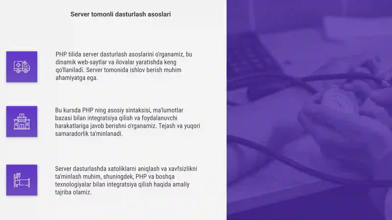 PHP da server dasturlash asoslari 4