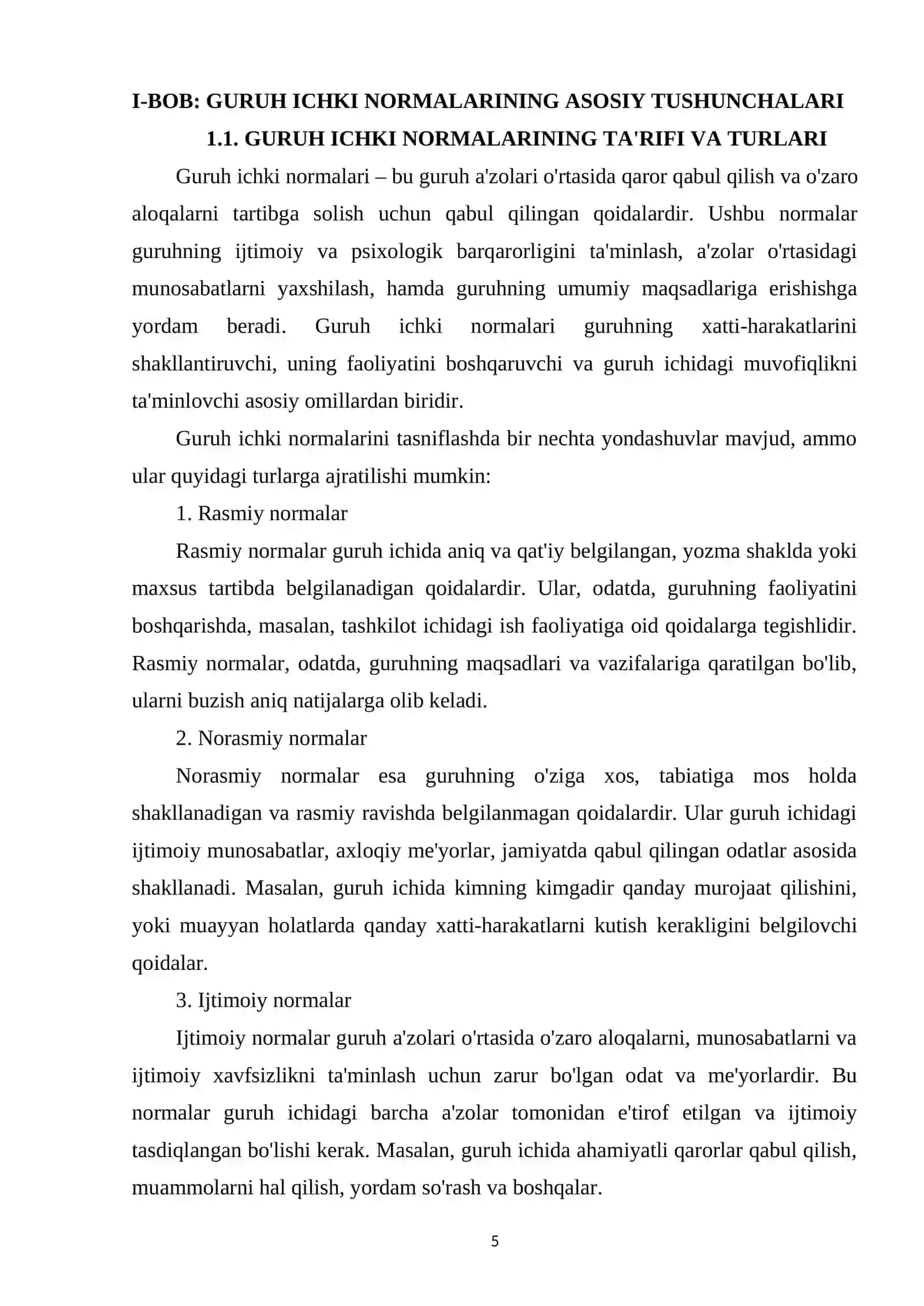 GURUH ICHKI NORMALARINI SHAKLLANTIRISH VA MUSTAHKAMLASH MEXANIZMLARI 4
