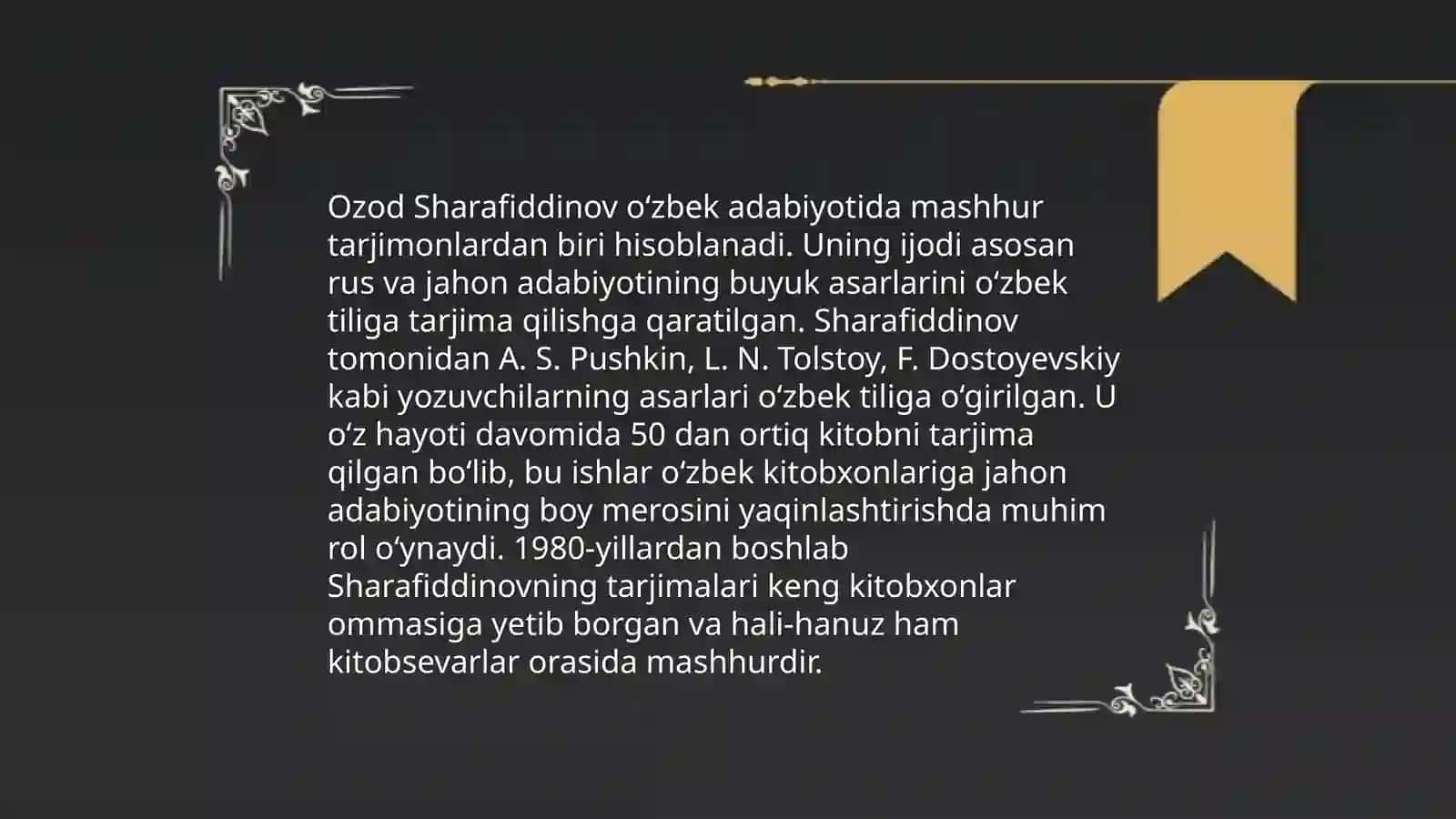 Ozod Sharafiddinov ijodi 4