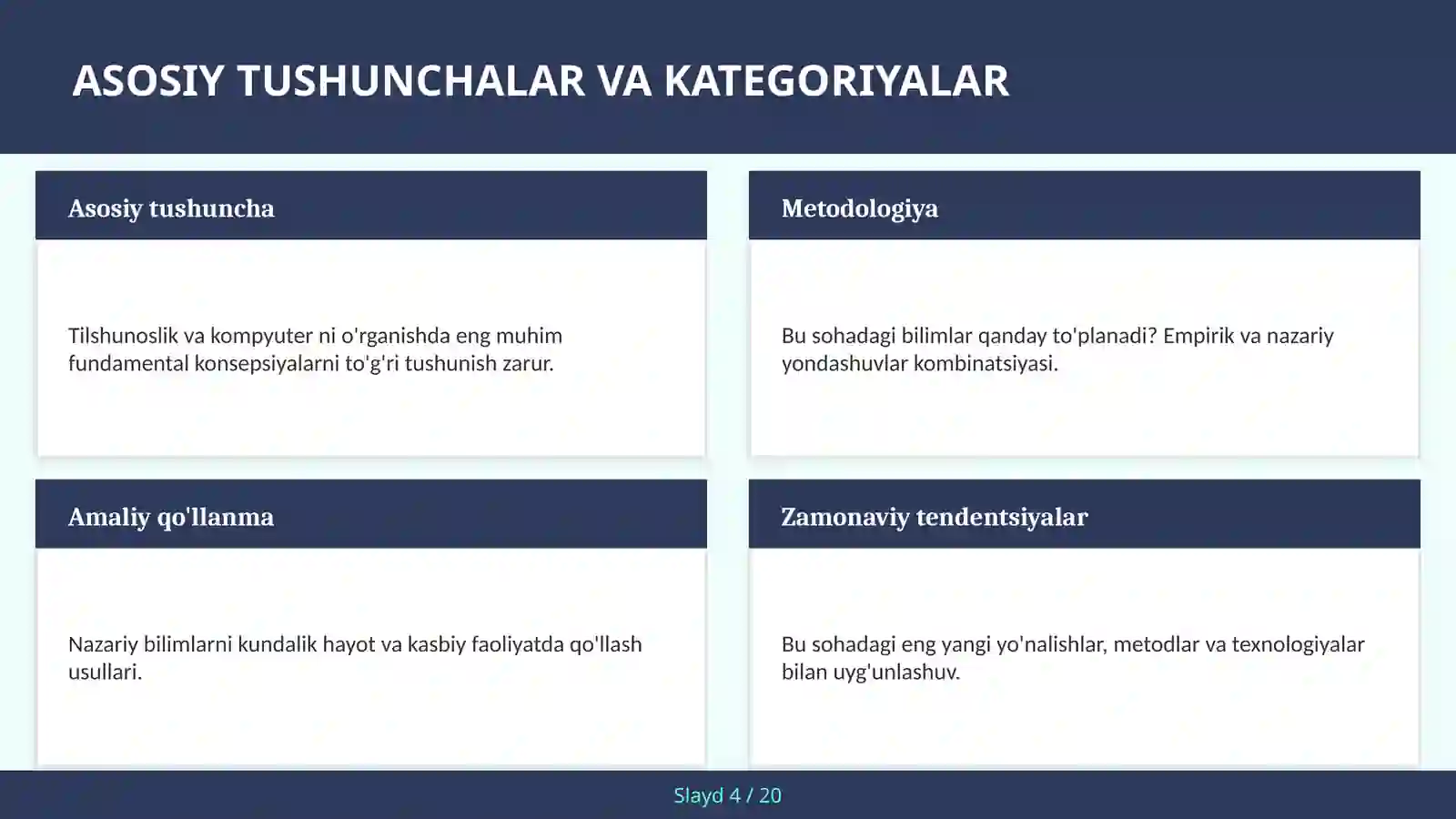 Tilshunoslik va kompyuter 4