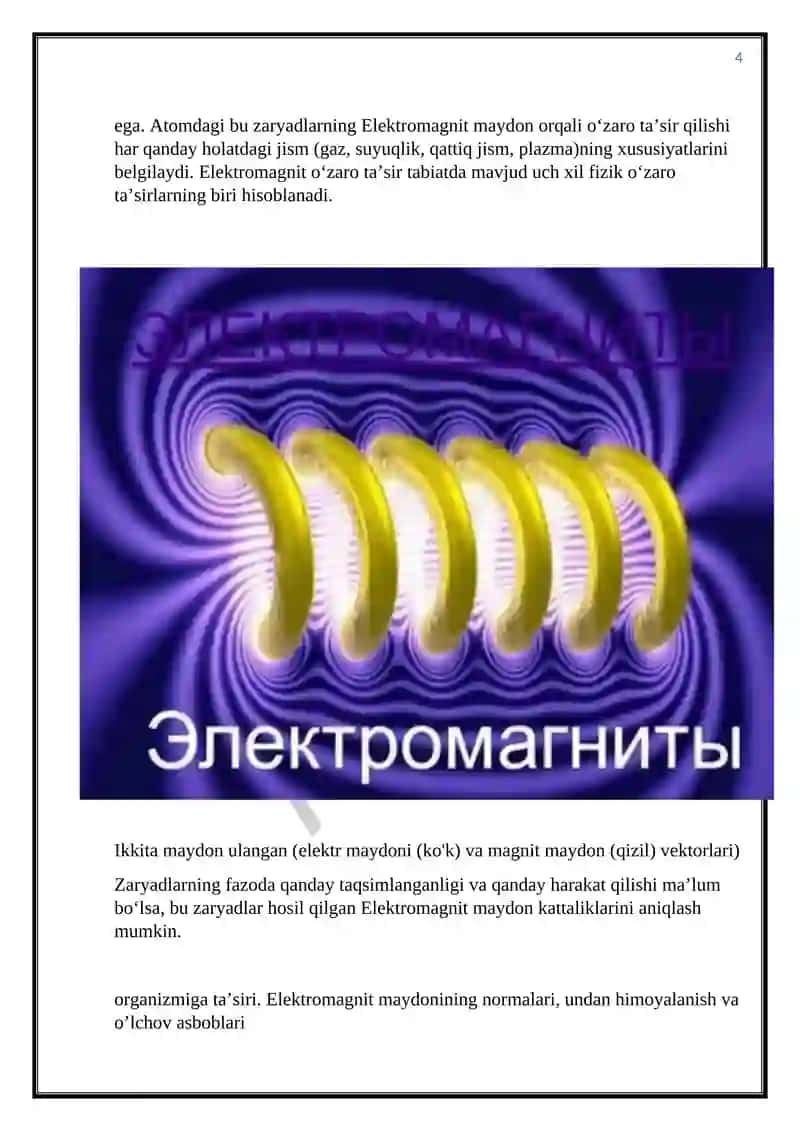 Elektromagnit maydonining organizmga tasiri 4