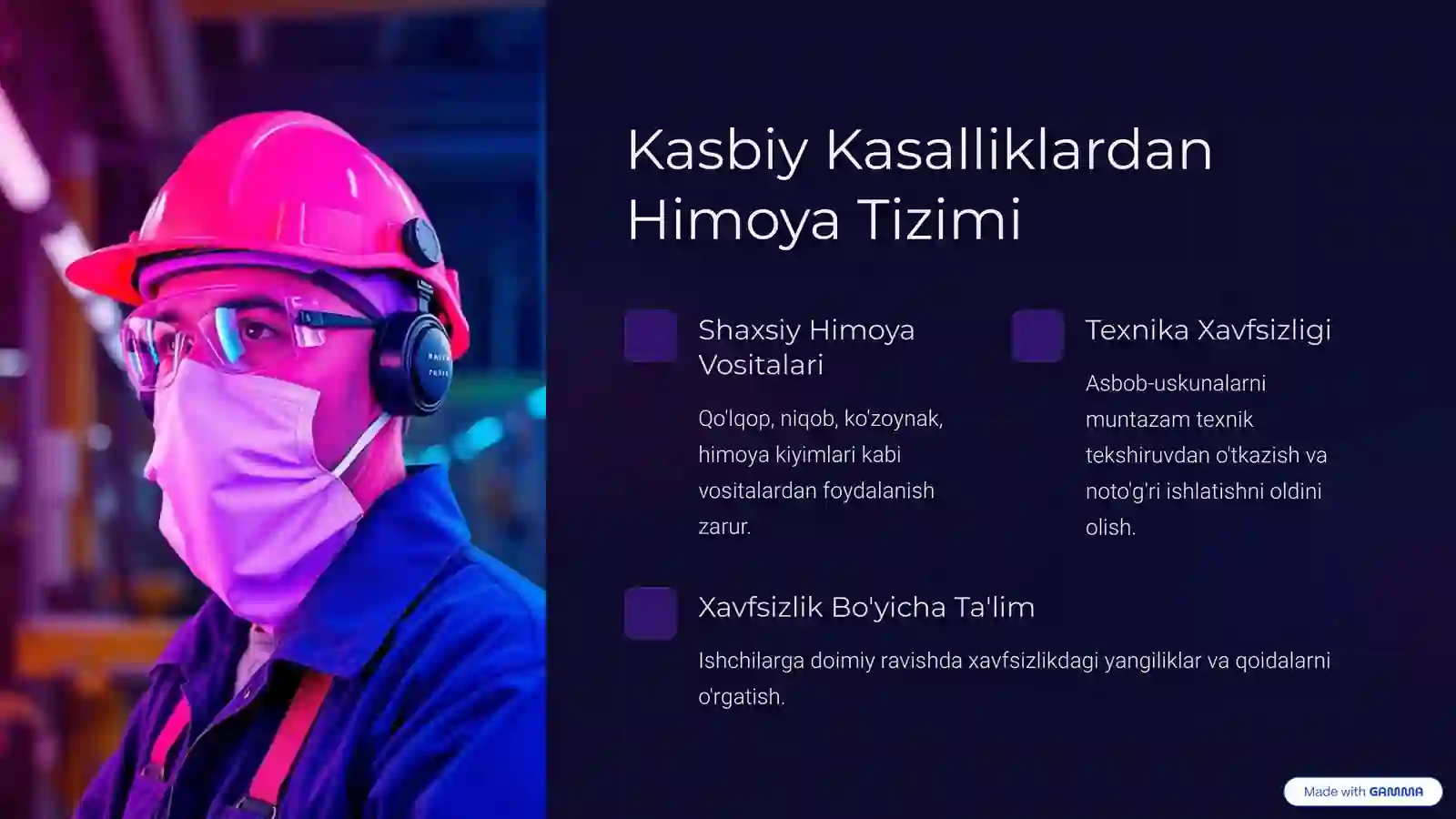 Kasbiy kasalliklarning oldini olish 4