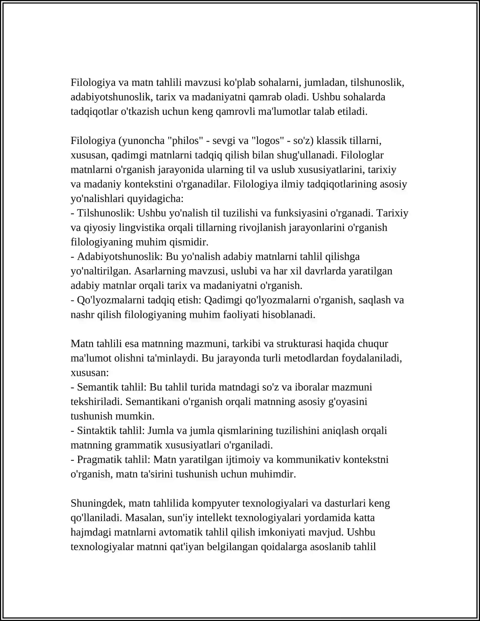GOOGLE DOCʼSDAN FOYDALANISH VA UNING FILOLOGIYA UCHUN QULAYLIKLARI 4