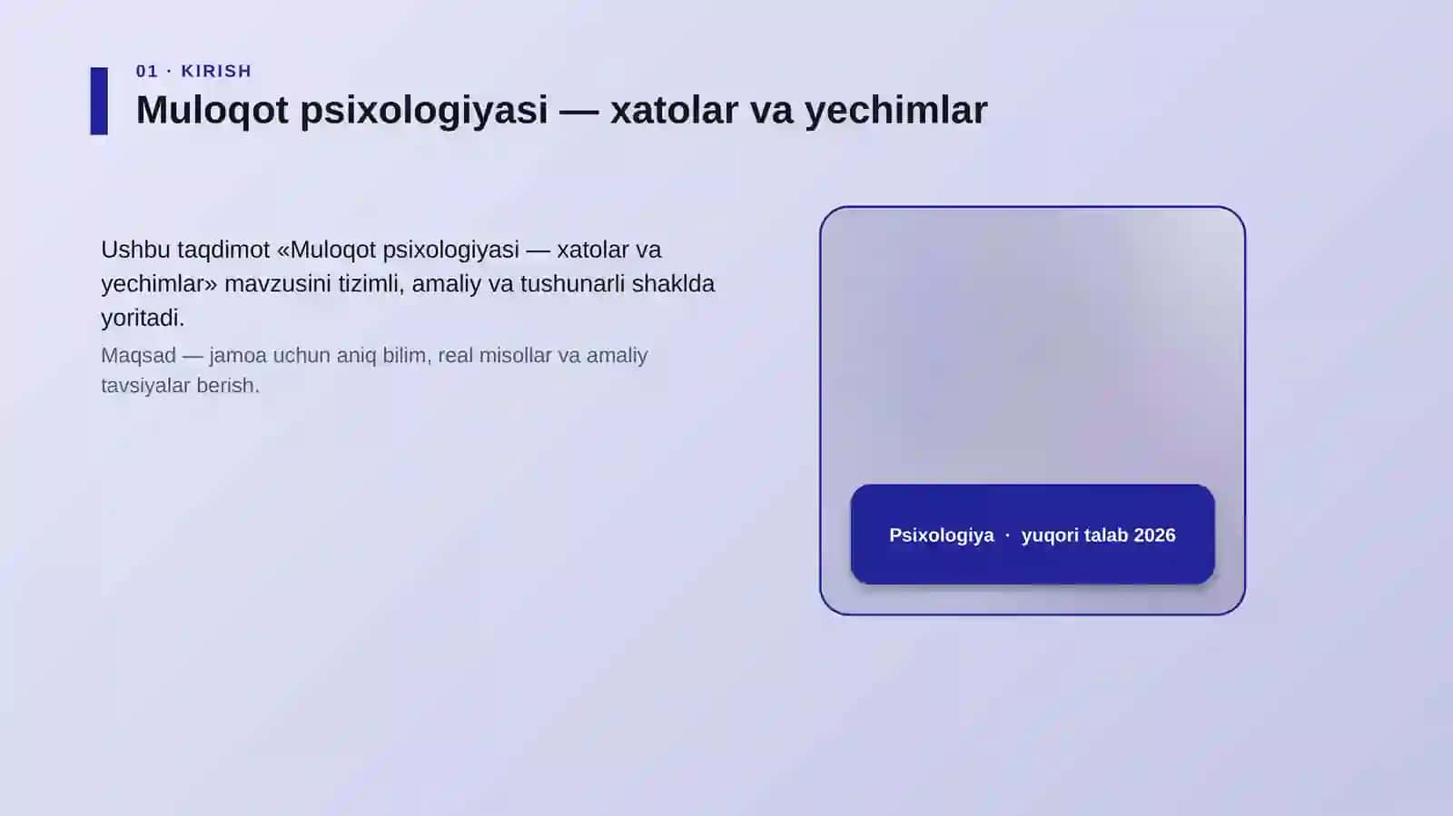Muloqot psixologiyasi — xatolar va yechimlar 4
