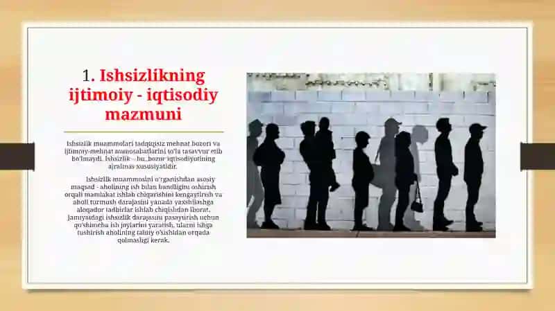 Ishsizlikning kelib chiqish sabablari va namoyon bo'lish shakllari 4