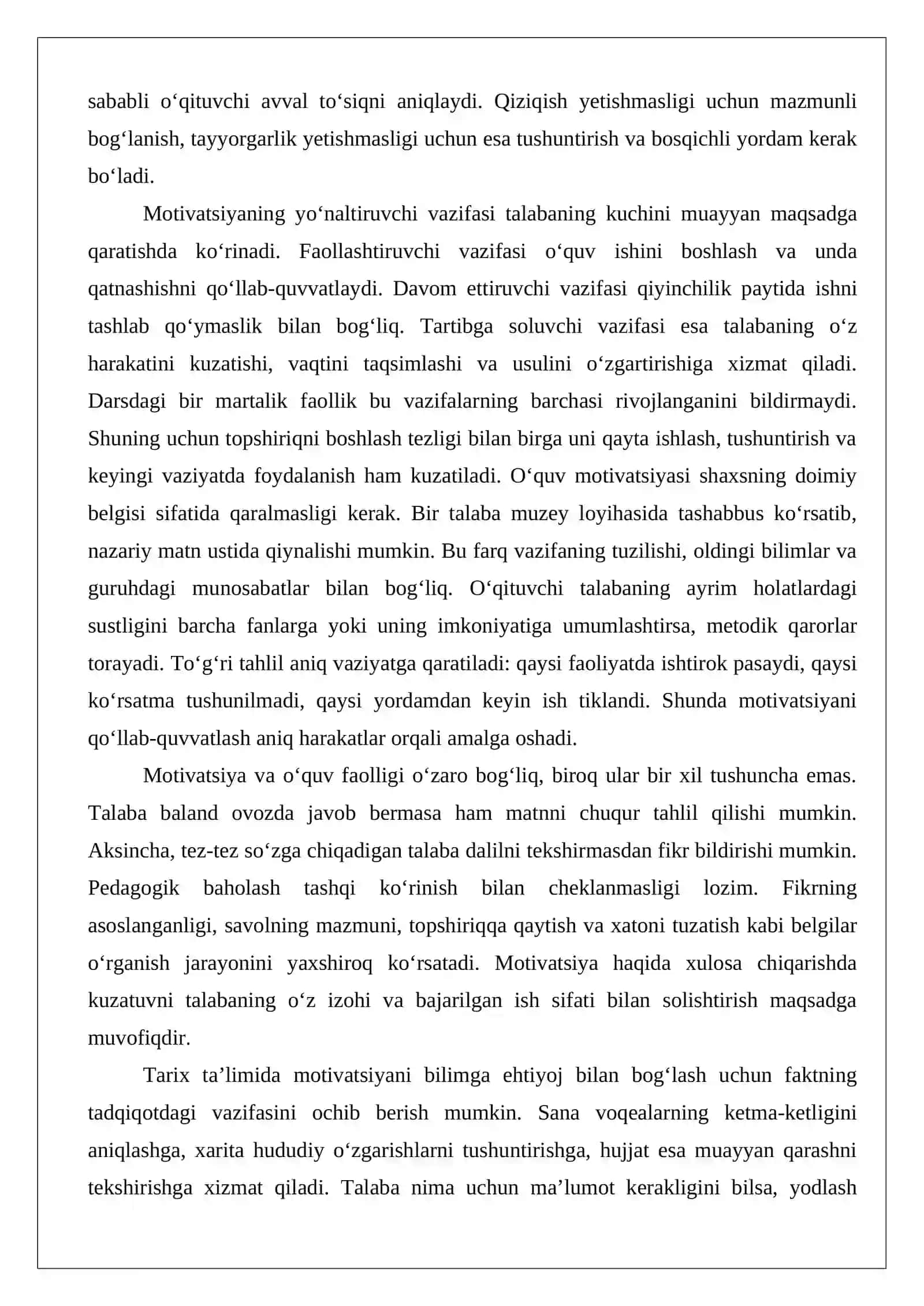 Pedagogik jarayonda motivatsiyani shakllantirishning zamonaviy usullari 4