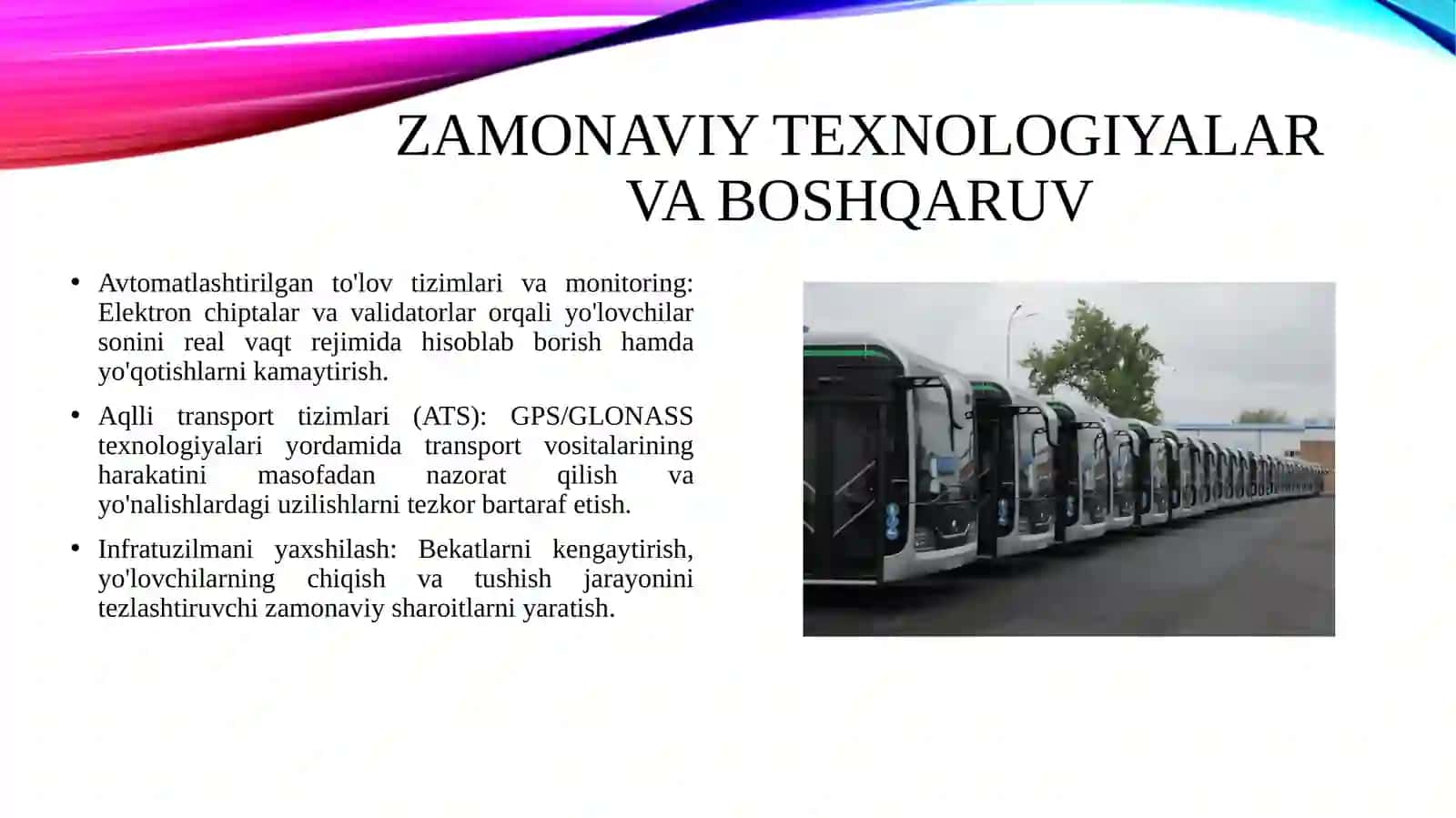 Jamoat transportida yo’lovchilarni oqimini tartibga solish 4