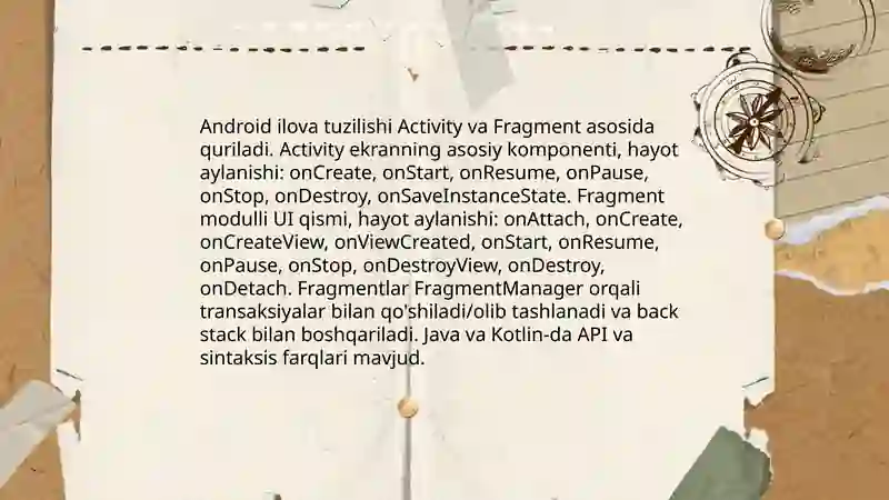 Java va Kotlin dasturlash tillarida ilovalar ishlab chiqish 4