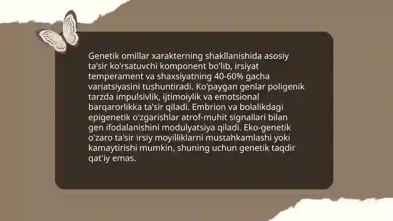 Xarakterning shakllanishi 4