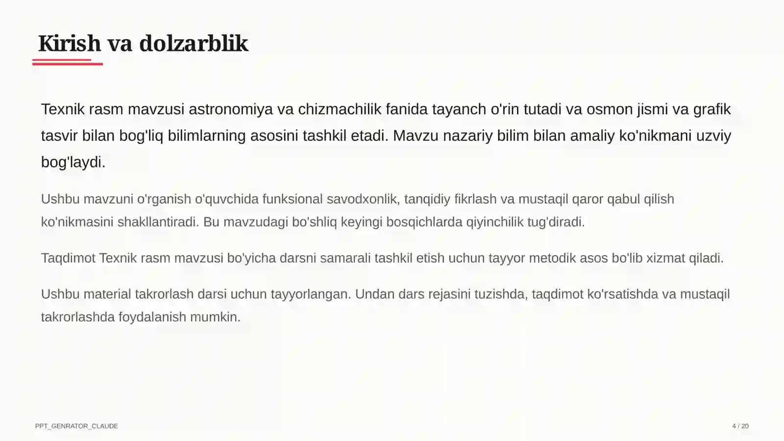 Texnik rasm (8-sinf) 4