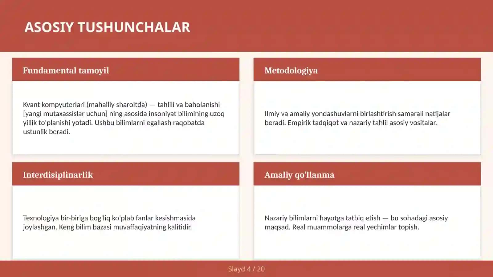 KVANT KOMPYUTERLARI (MAHALLIY SHAROITDA) — TAHLILI VA BAHOLANISHI [YANGI MUTAXASSISLAR UCHUN] 4