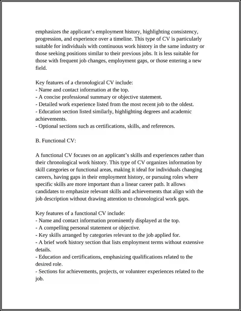 CV Writing and Application Course 4