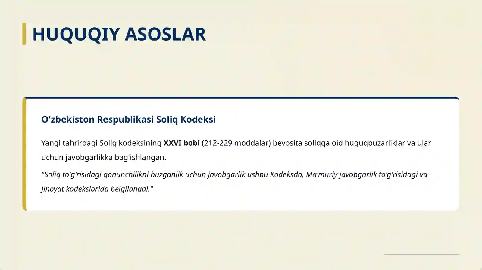 Soliqqa oid huquqbuzarliklar 4