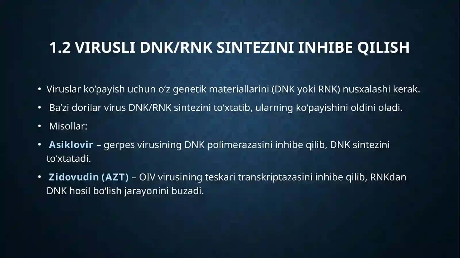 Viruslargavao’smalargaqarshidorivositalarningta’sirmexanizmi 4