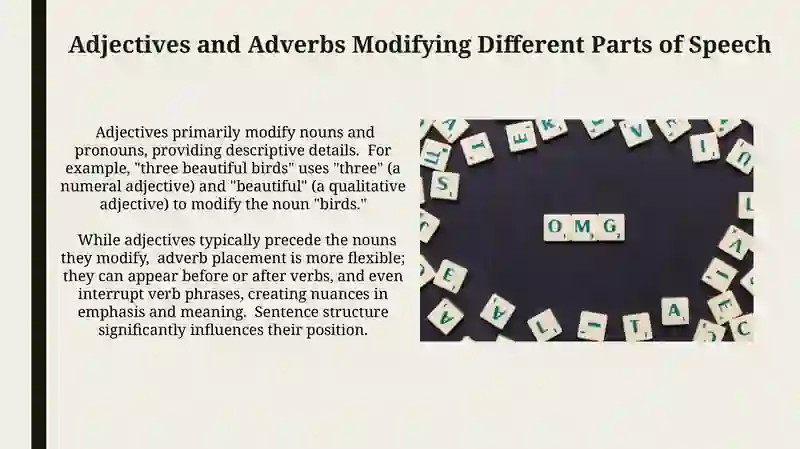 Adjective, Adverbs 4