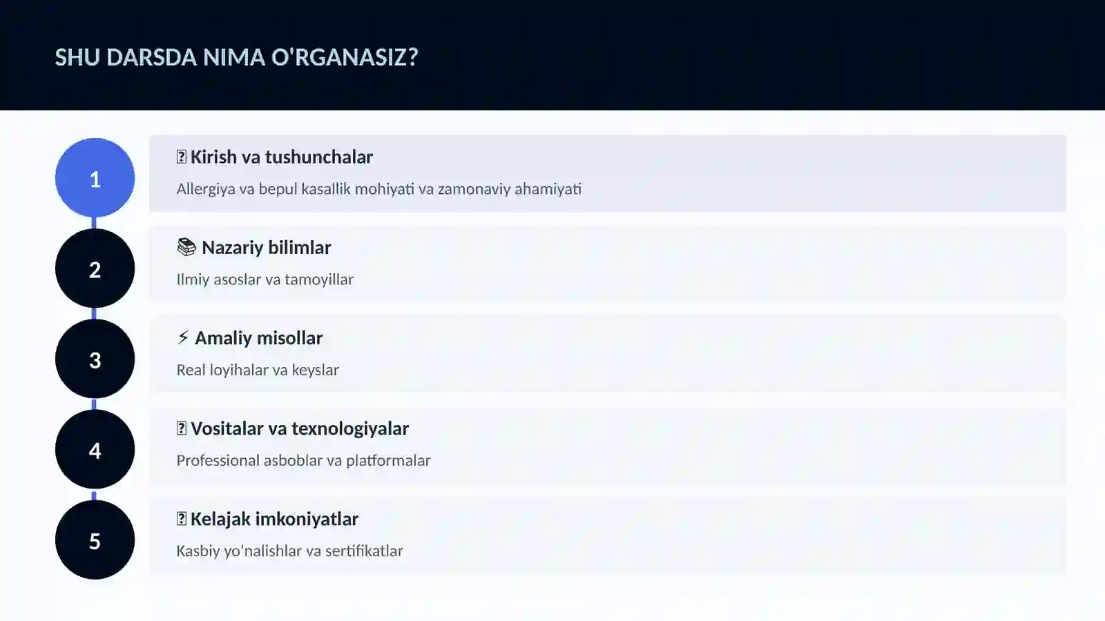 Allergiya va bepul kasallik 4