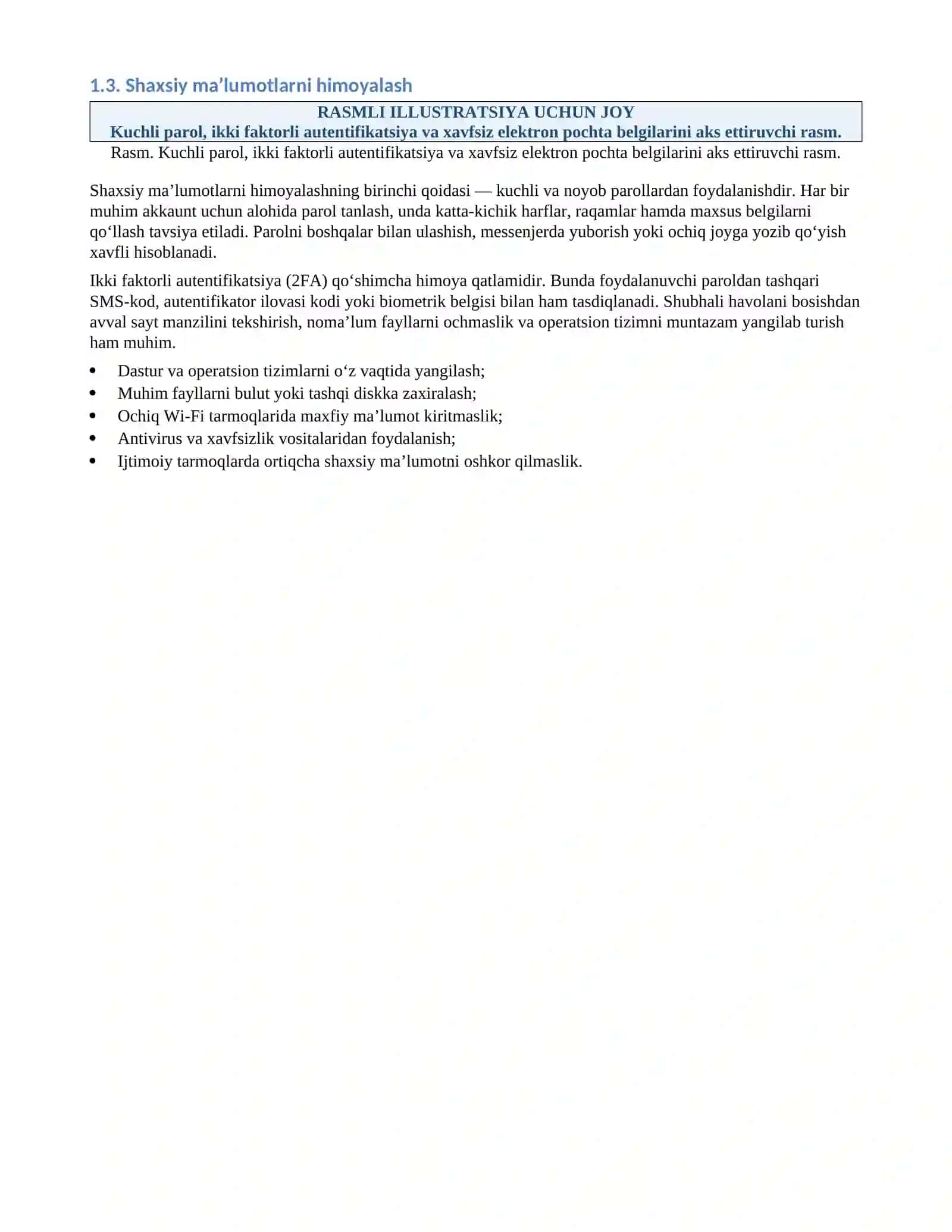 Kiberxavfsizlik va Informatika Fanidan 4