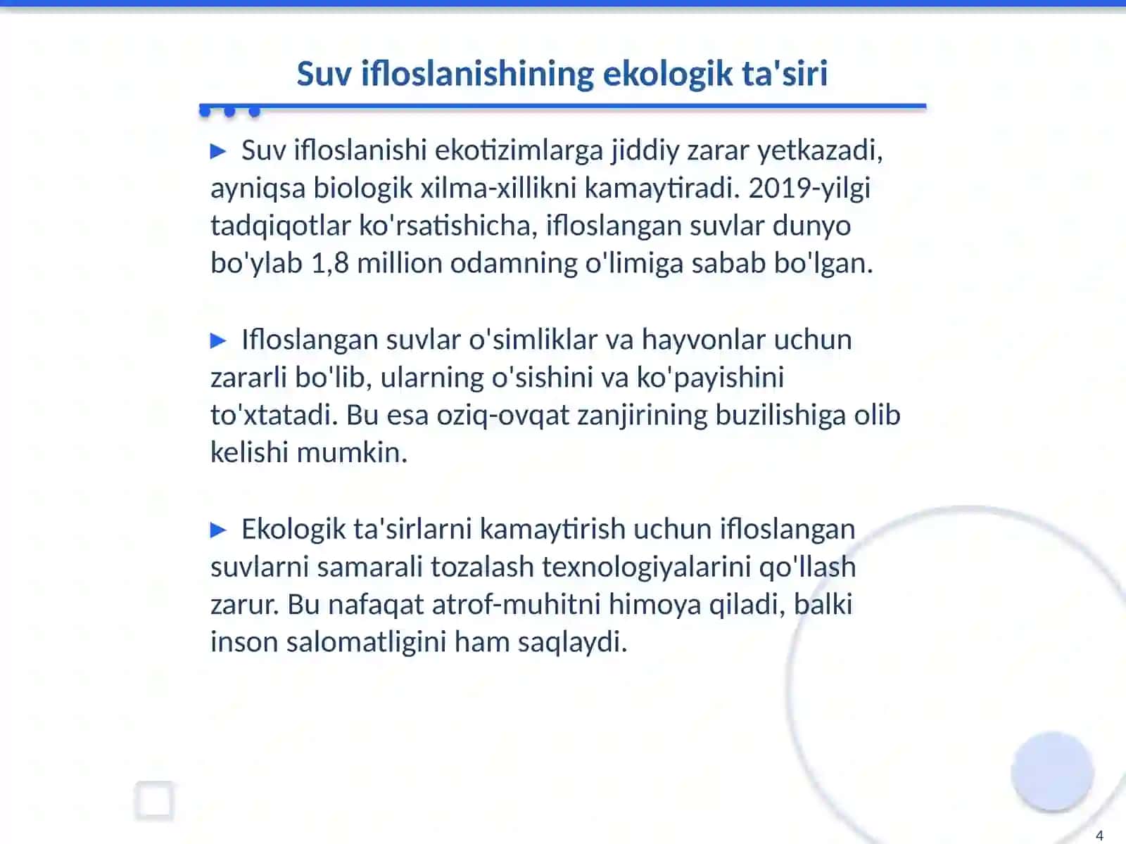 Chiqindi suvlarni mikroorganizmlar yordamida tozalash 4