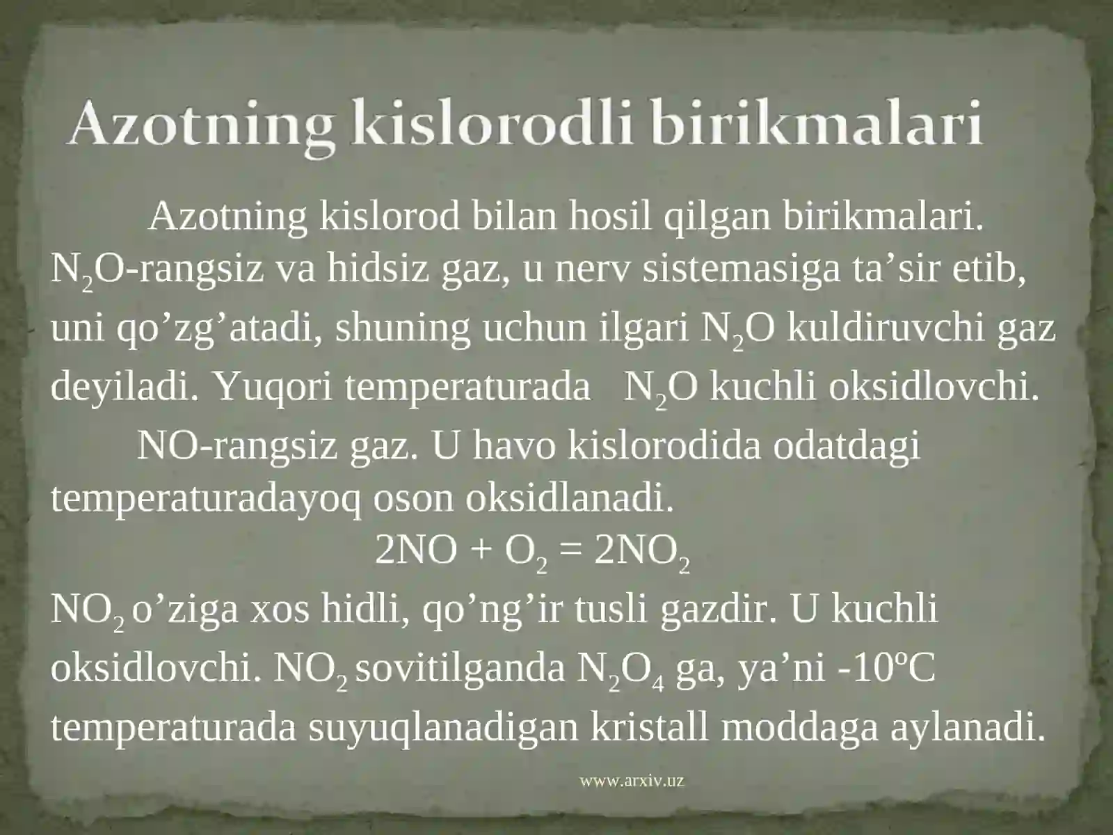 Azotning vodorodli birikmalari 4