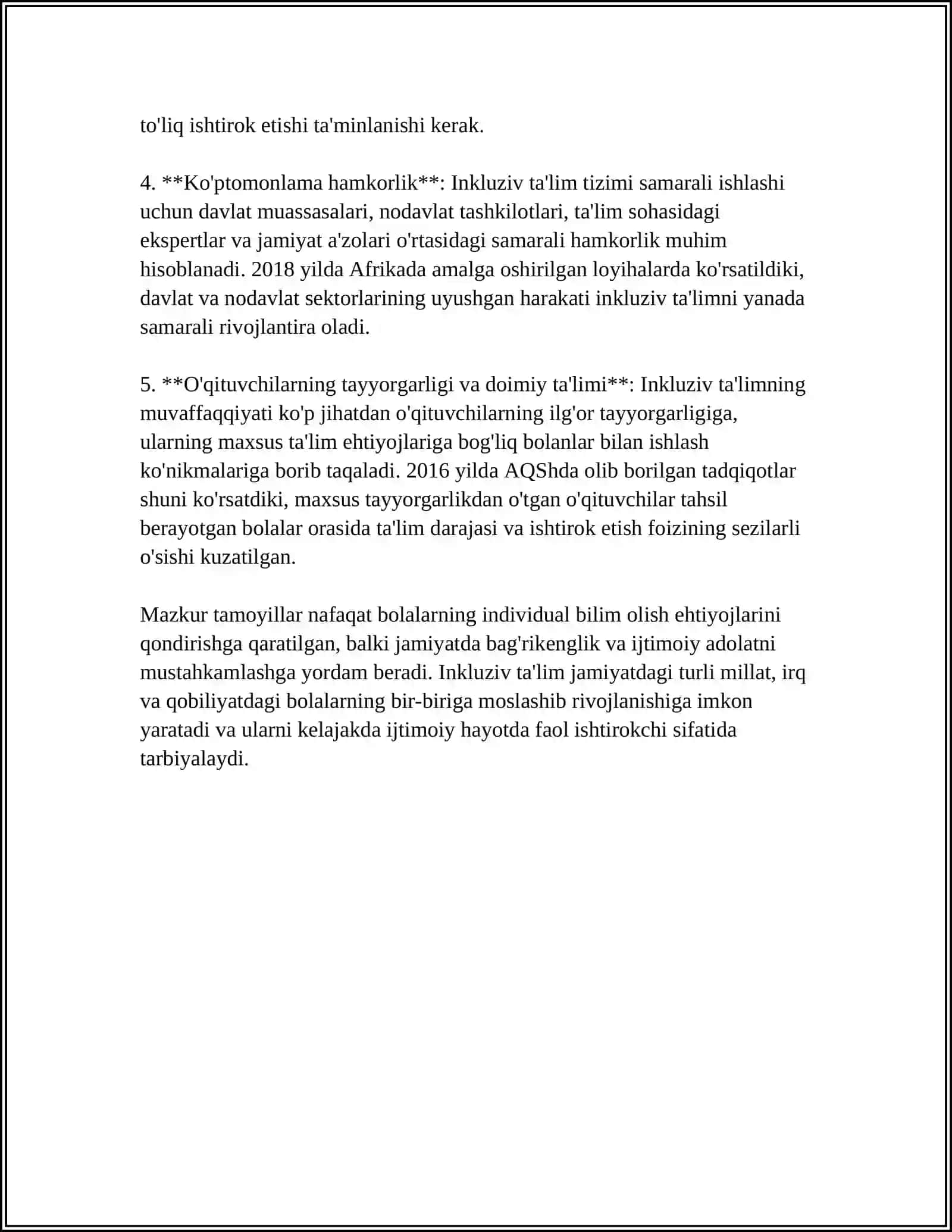 UMUMTA’LIM MAKTABLARIDA IMKONIYATI CHEKLANGAN BOLALARNI O’QITISH 4