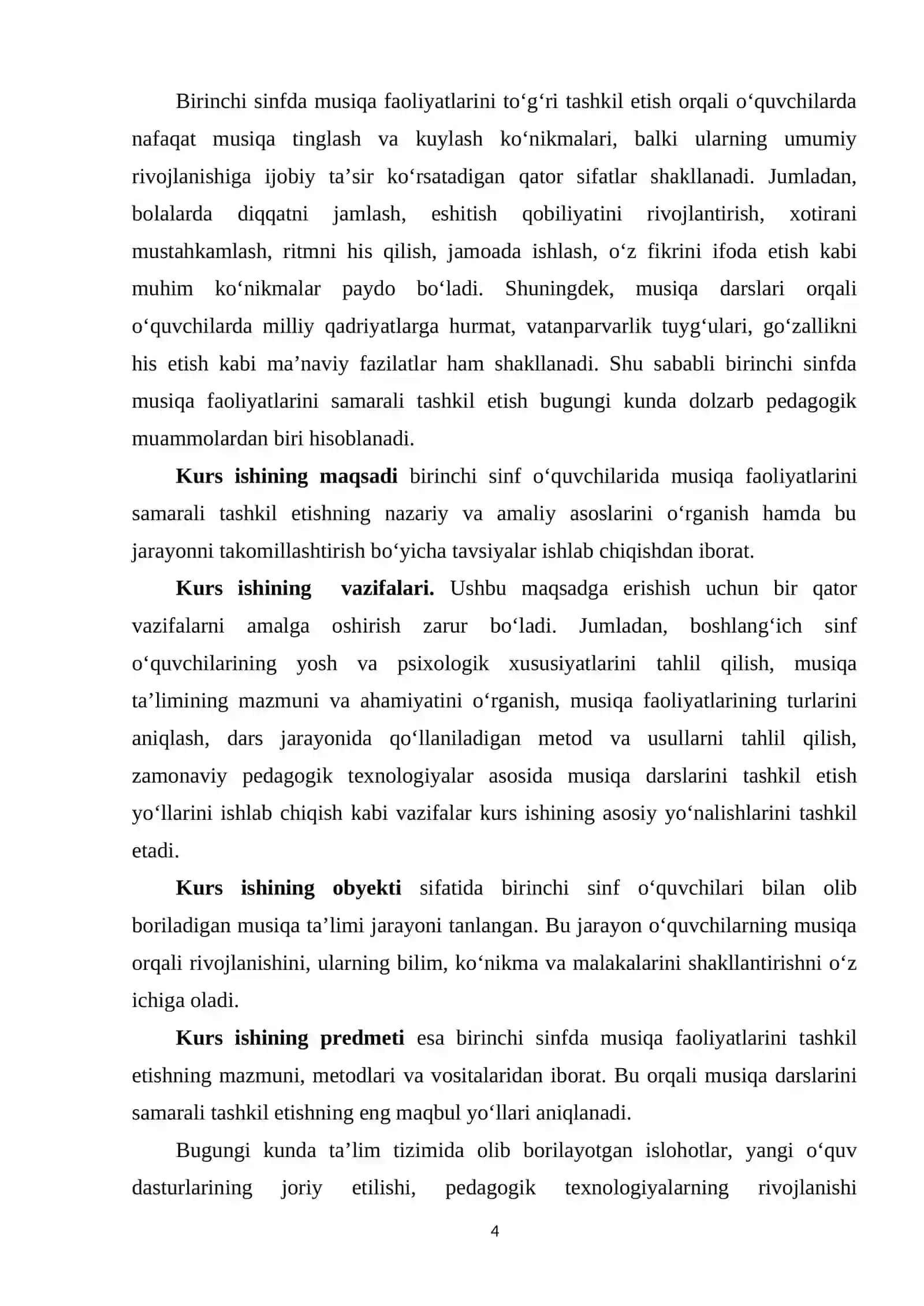 BIRINCHI SINFDA MUSIQA FAOLIYATLARINI AMALGA OSHIRISH 4