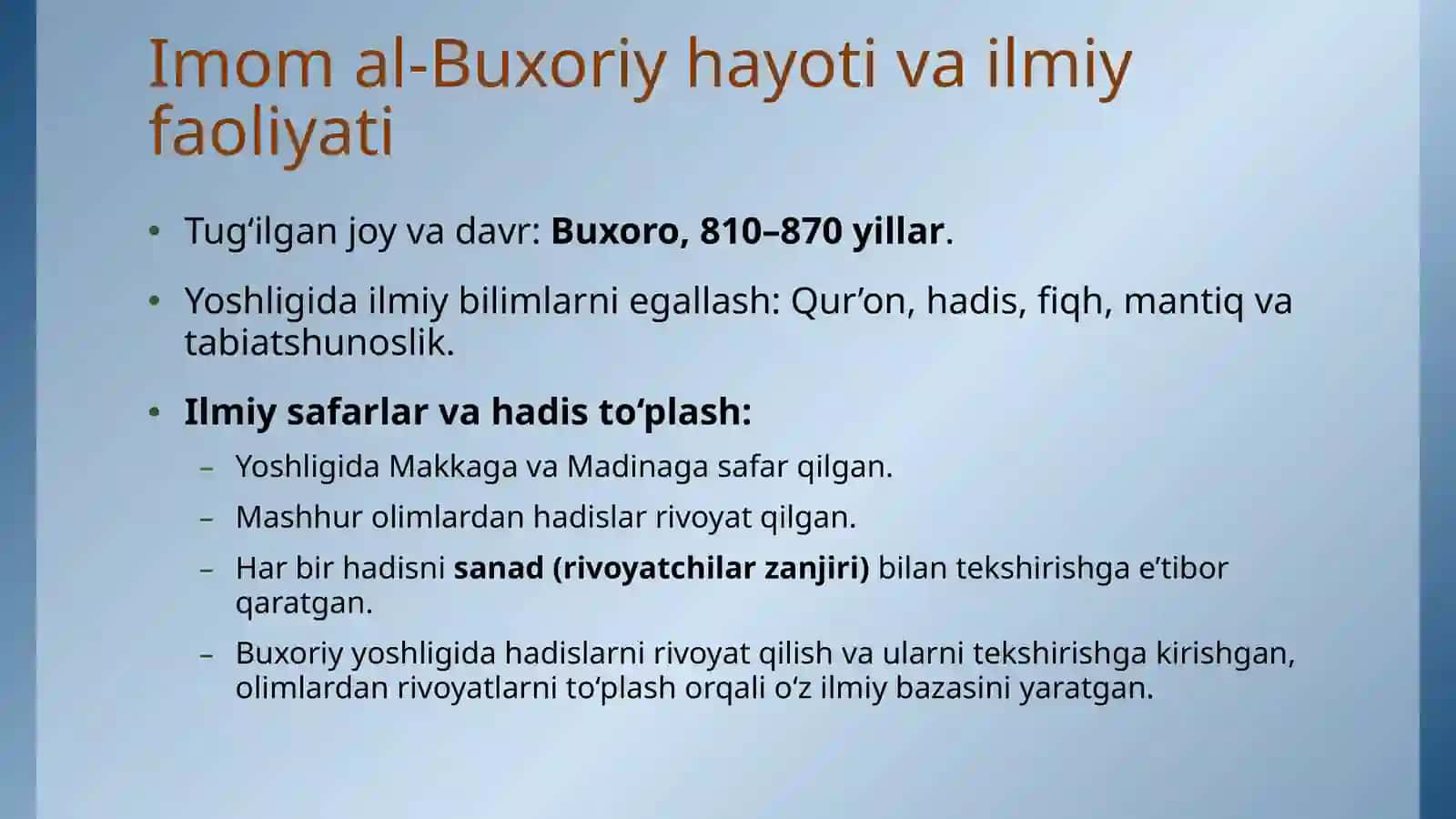 Imom  al-buxoriyning ijtimoiy falsafiy va axloqiy qarashlari 4