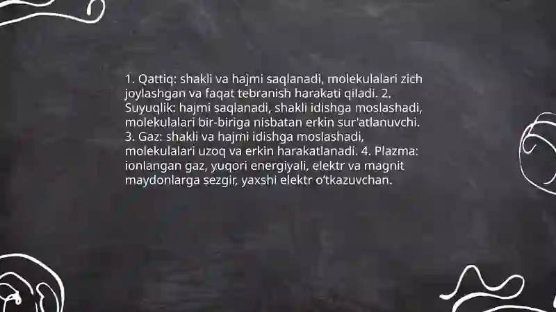 Modda va uning xossalari 4