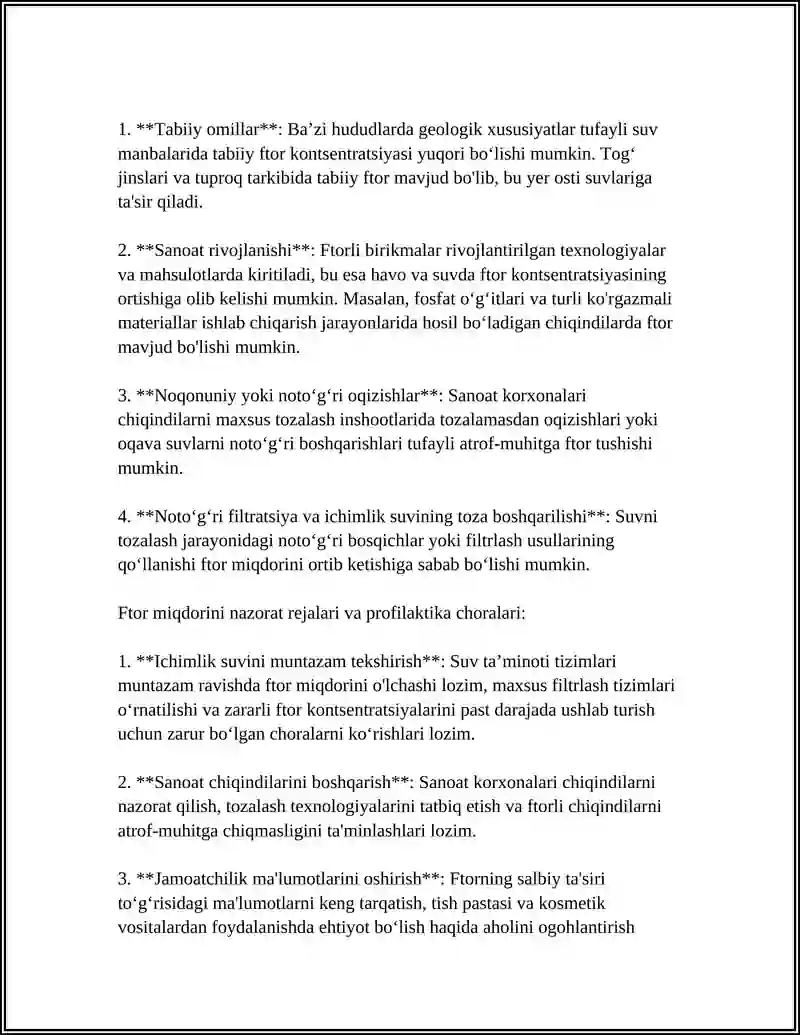 MIKROELEMENTOZLAR.FTOR,KALSIY,MIQDORLARINING OSHIB KETISHI 4