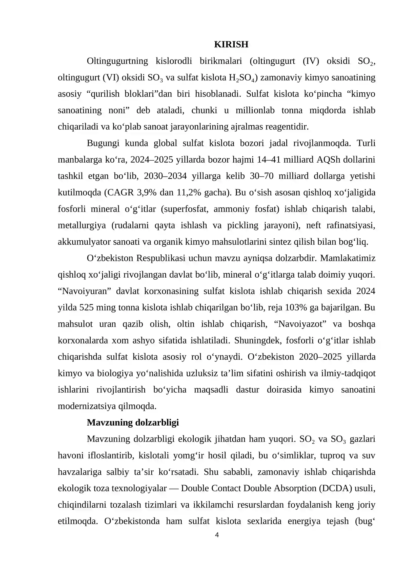 Oltingugurtning kislorodli birikmalari va ularning xossalari 4