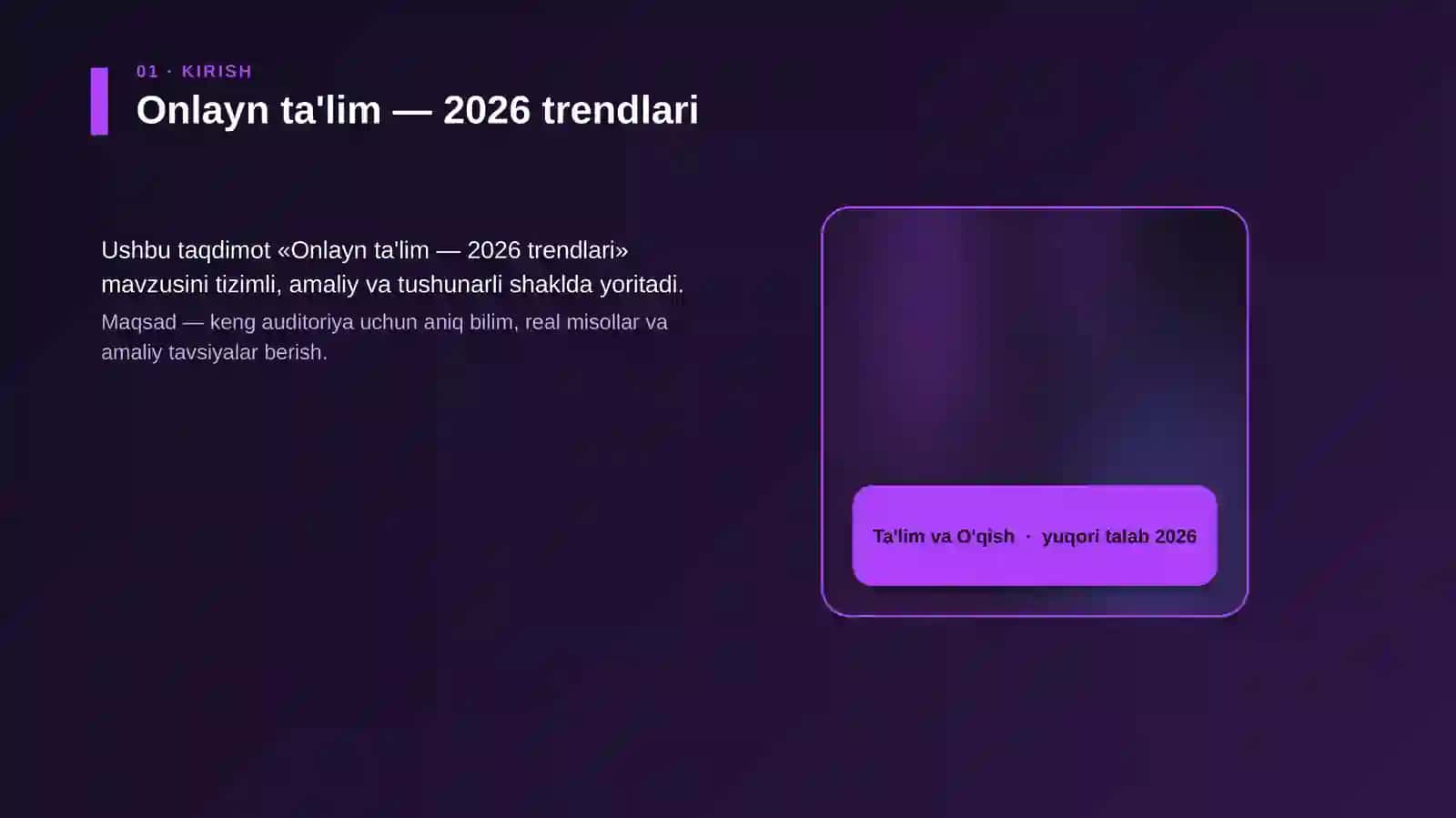Onlayn ta'lim — 2026 trendlari 4