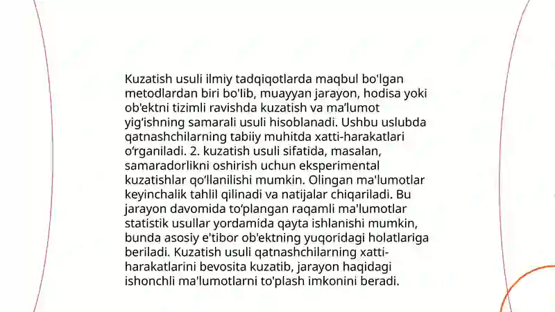 Hozirgi zamon psixologiyasining tadqiqot metodlari 4