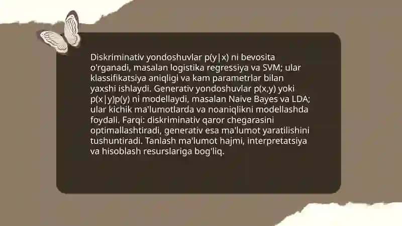 Tasniflash va umumlashtirish metodlari: nazariya va amaliyot 4