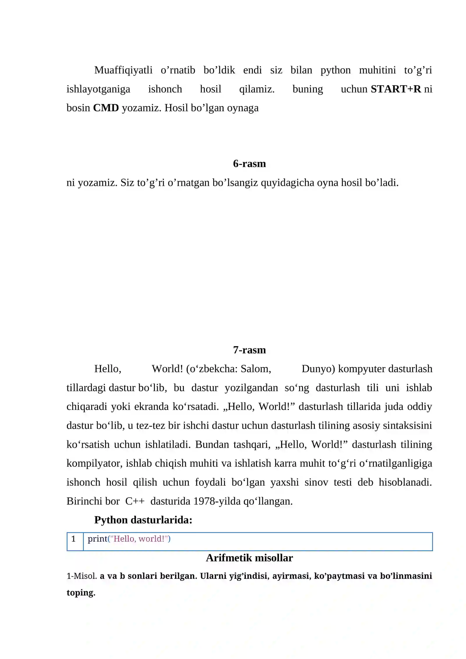 Interpretator va kompilyatorlar. Python dasturlash muhiti 4