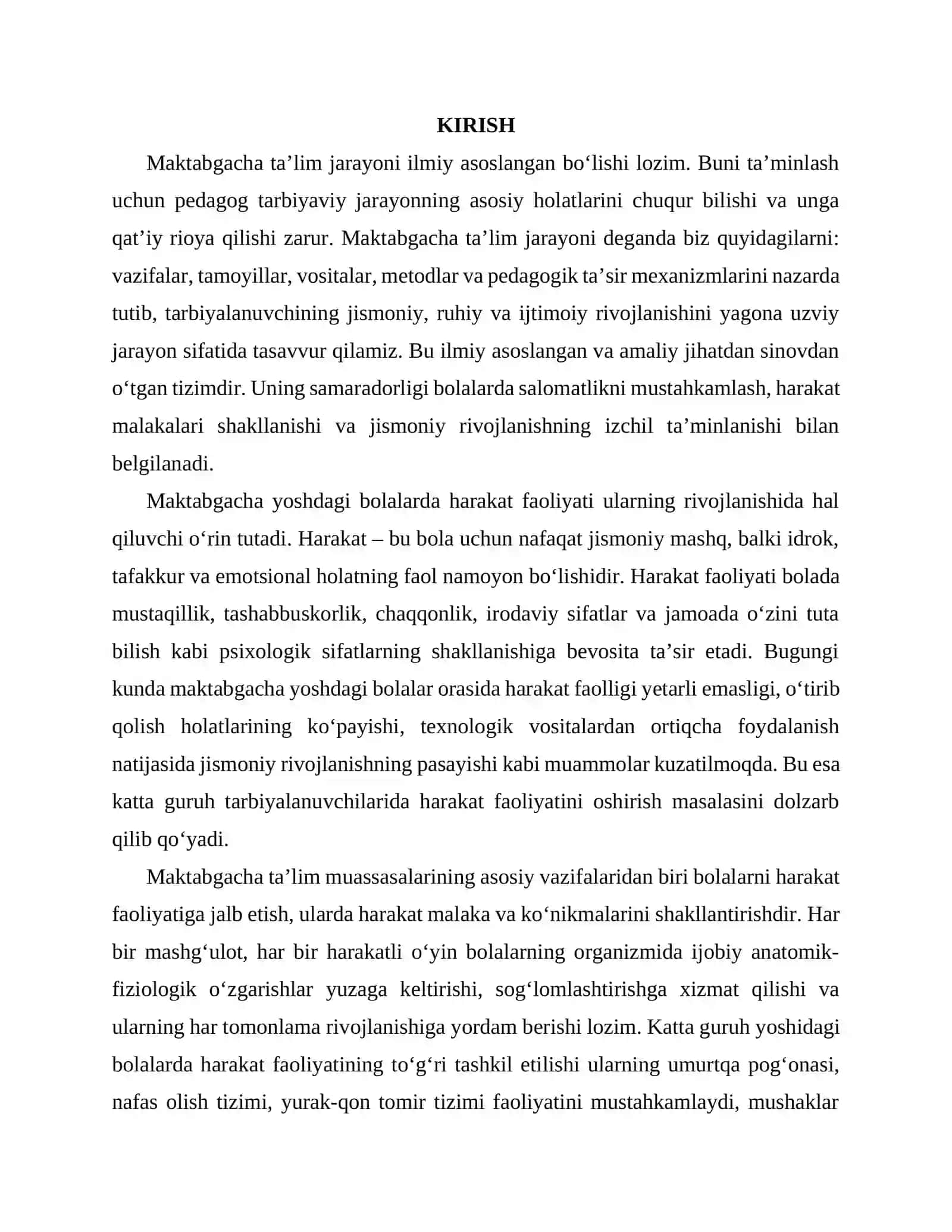 SPORT VA HARAKATLI O’YINLARNI O’QITISH MEDODIKASI FANIDAN 4