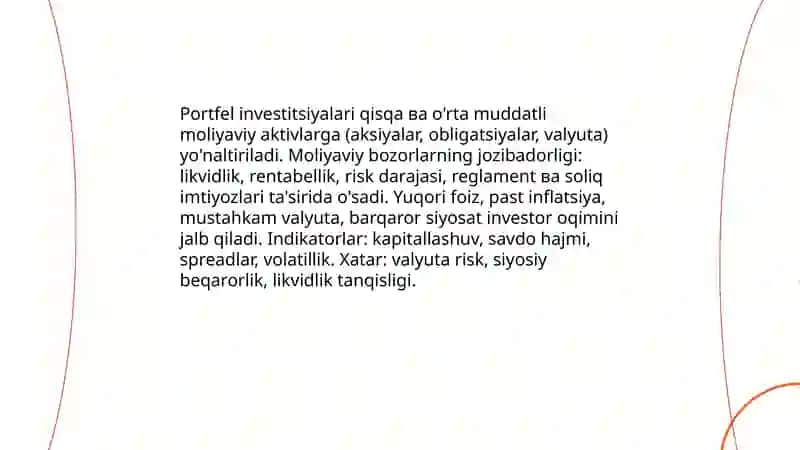 Mamlakat iqtisodieti jozibadorligiga tasiri 4