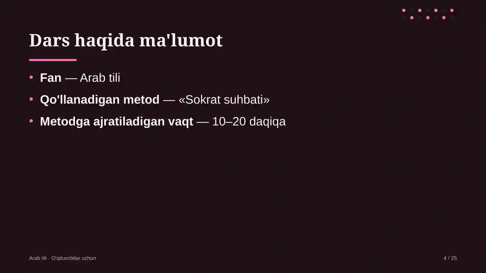arab tili darslarida sokrat suhbati metodidan foydalanish 1992 4