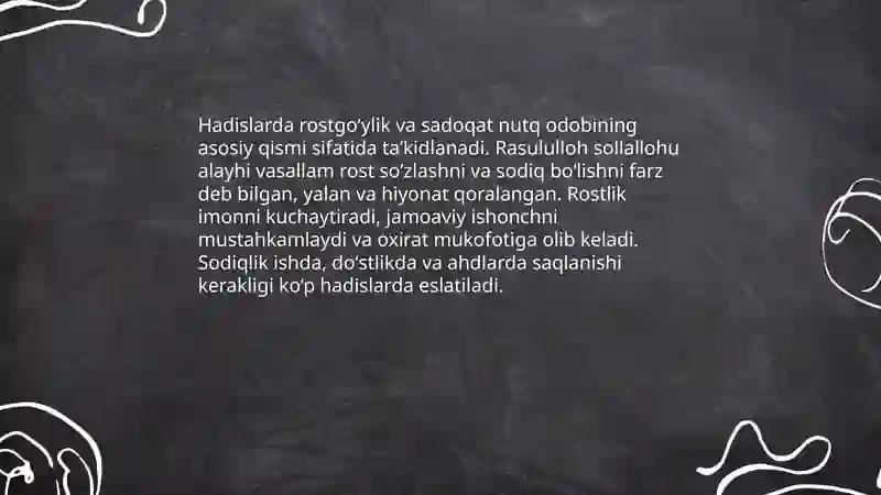 Hadislarda Nutq Odobi 4
