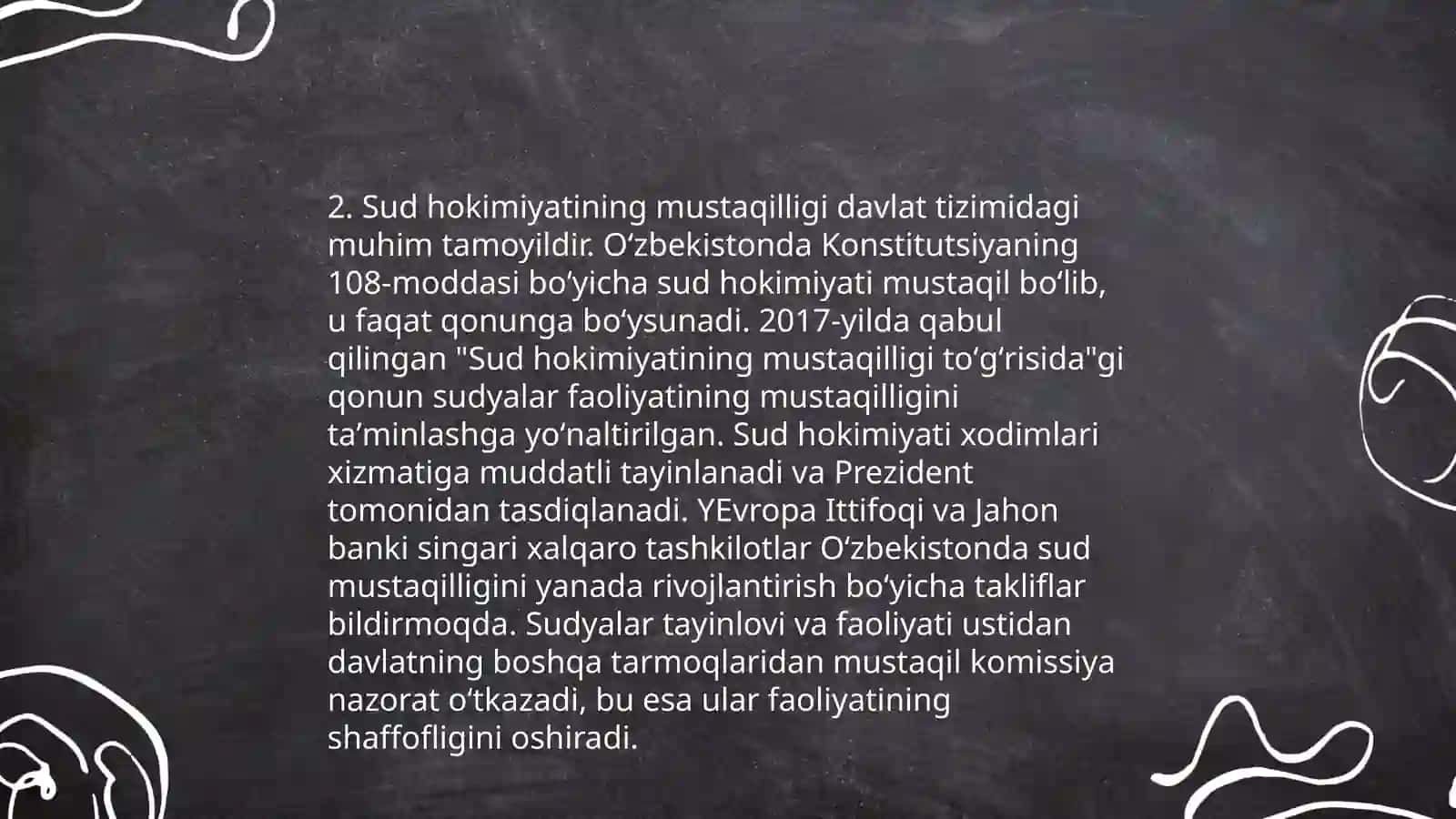 O'zbekiston Respublikasining sud hokimyati konstitutsiyaviy asoslari 4