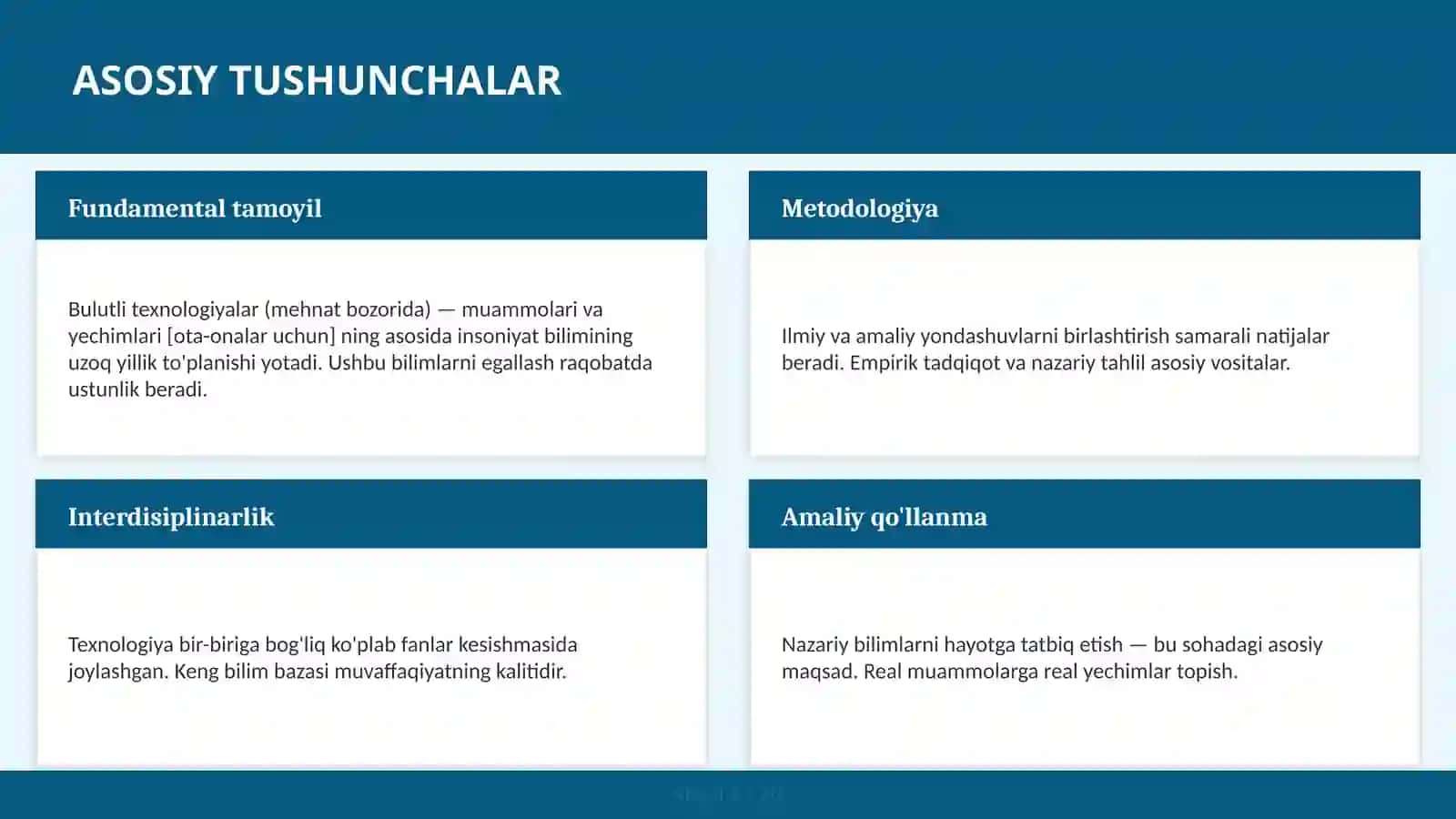 Bulutli texnologiyalar (mehnat bozorida) — muammolari va yechimlari [ota-onalar uchun] 4