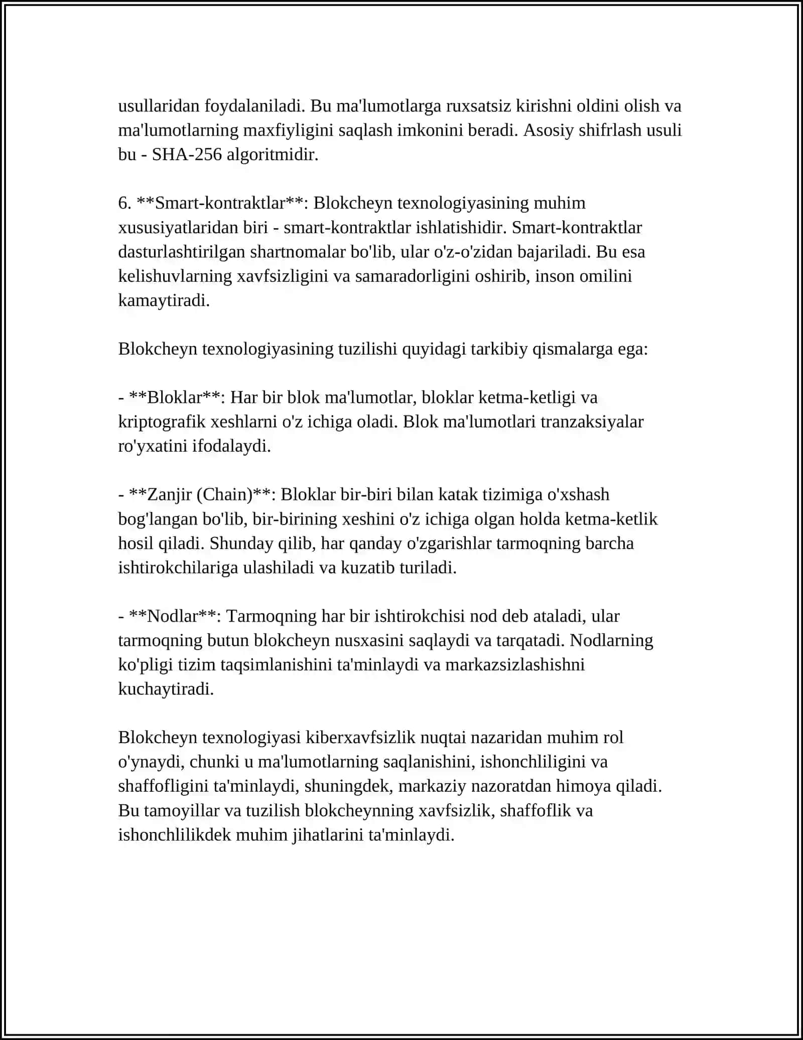 Blockchain texnologiyasi va kiberxavfsizlik 4