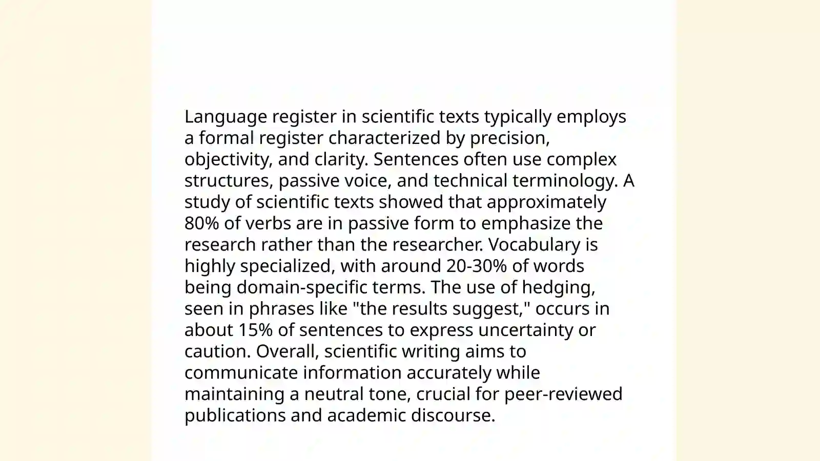 Translating scientific and technical texts 4