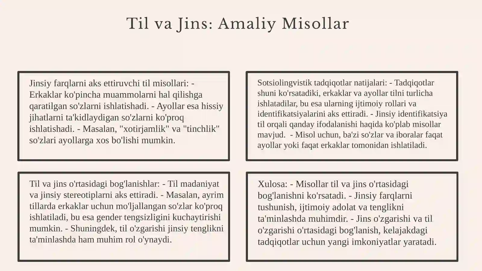 Sotsiolingvistikada til va jins 4