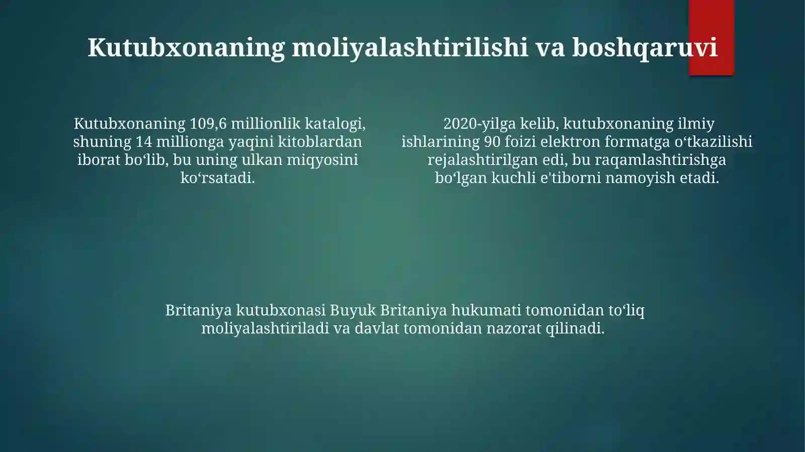 Britaniya kutubxonasining xizmatlari 4