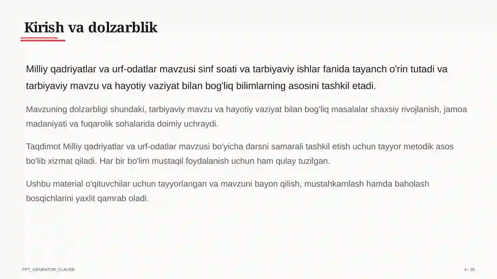 Milliy qadriyatlar va urf-odatlar 4