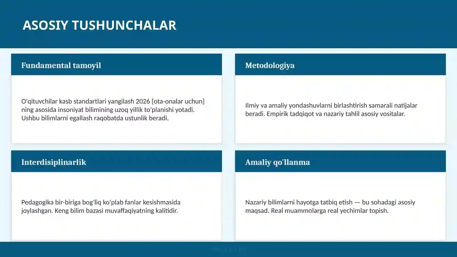 O'qituvchilar kasb standartlari yangilash 2026 [ota-onalar uchun] 4