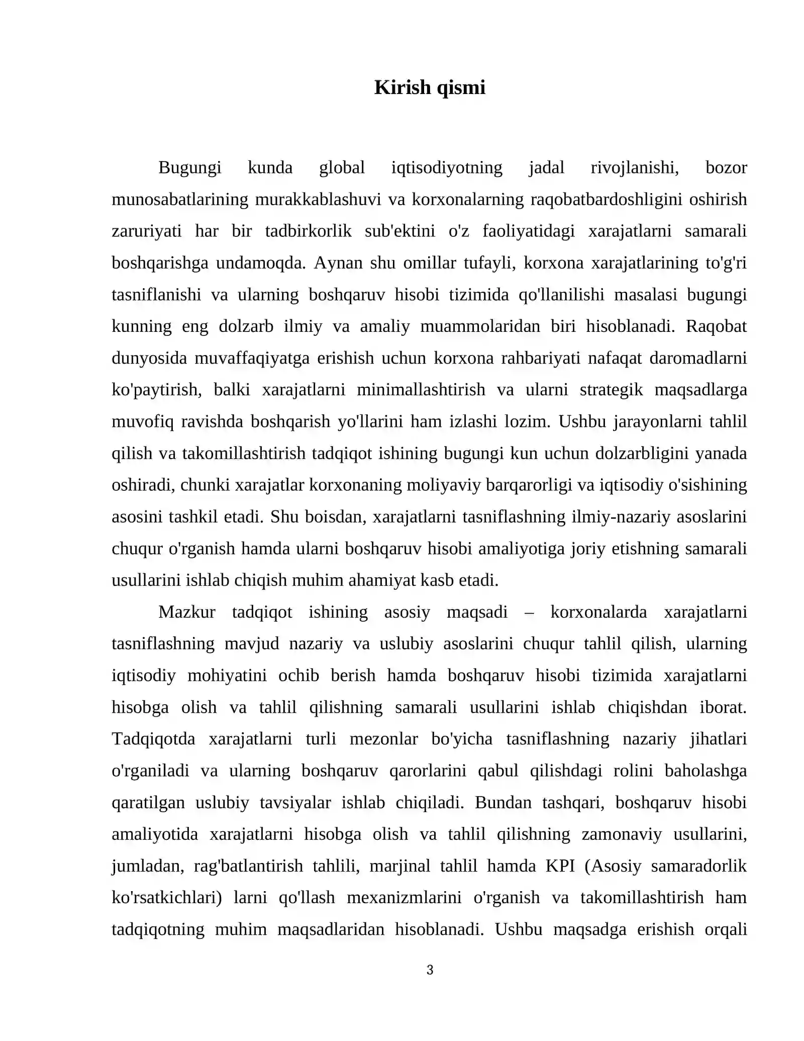 Xarajatlarni tasniflash va ularning boshqaruv hisobi uchun ahamiyati 4