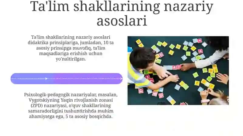Maktabgacha ta'lim tashkilotida erta yoshdagi bolalar ta'limini tashkil etish shakllari 4