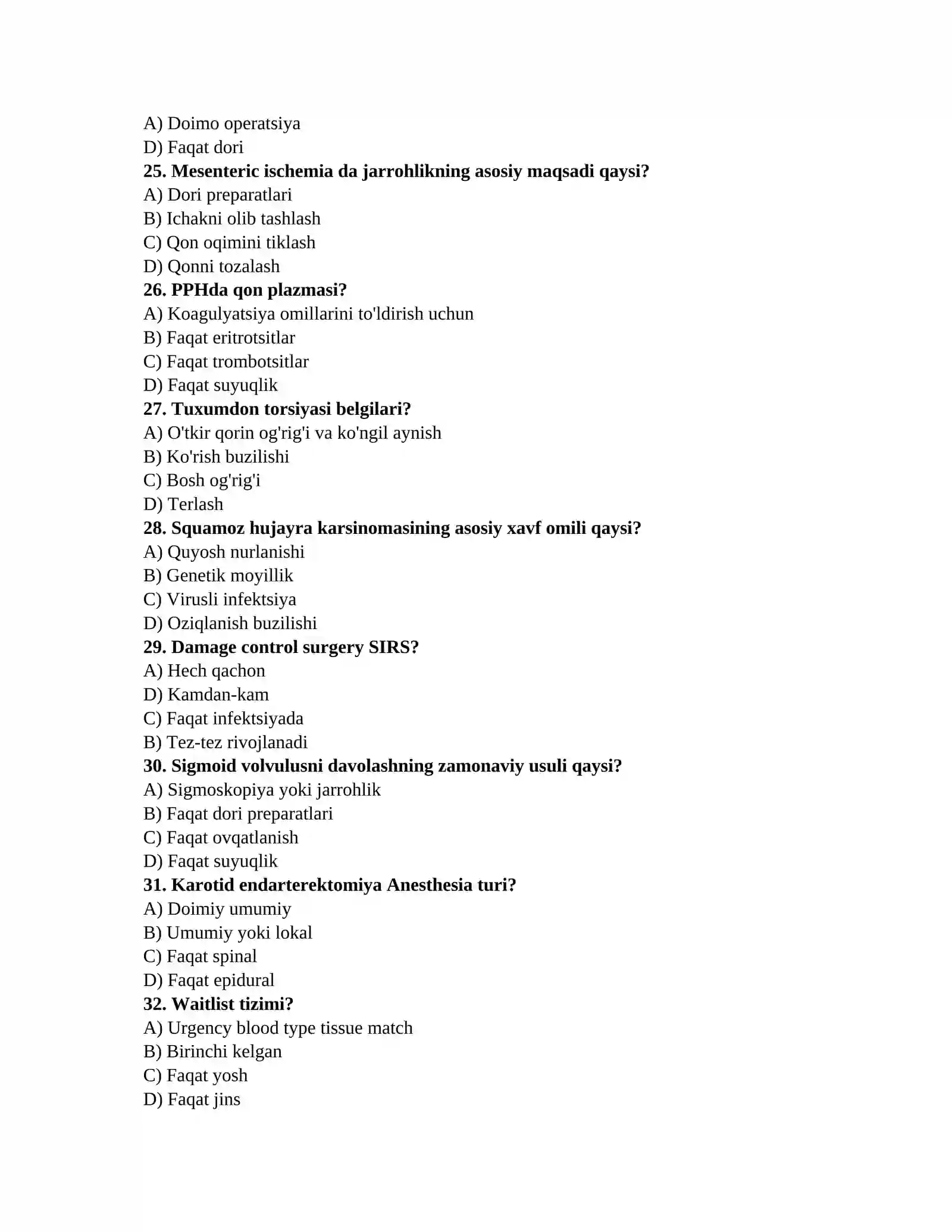 Ko'z kasalliklari testlari 4
