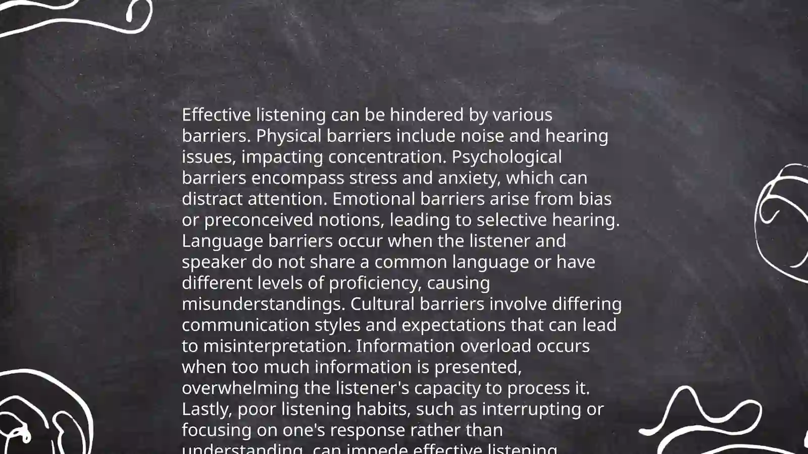 Learn to listen 4